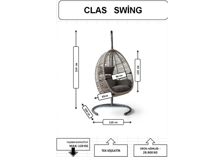 Class Rattan Salıncak 